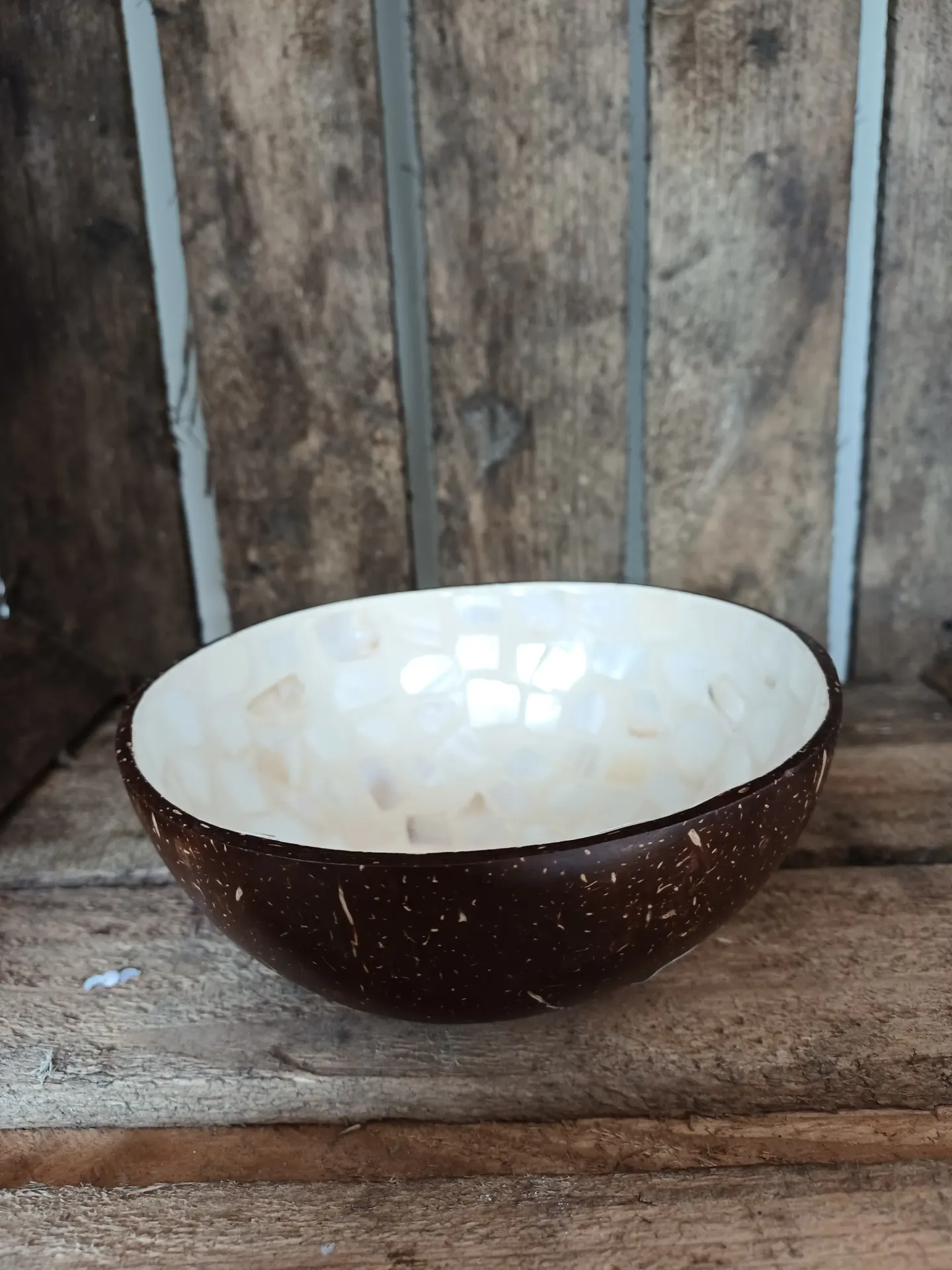 Demi Noix De Coco Boule Nuye Noix/Blanc/Brun