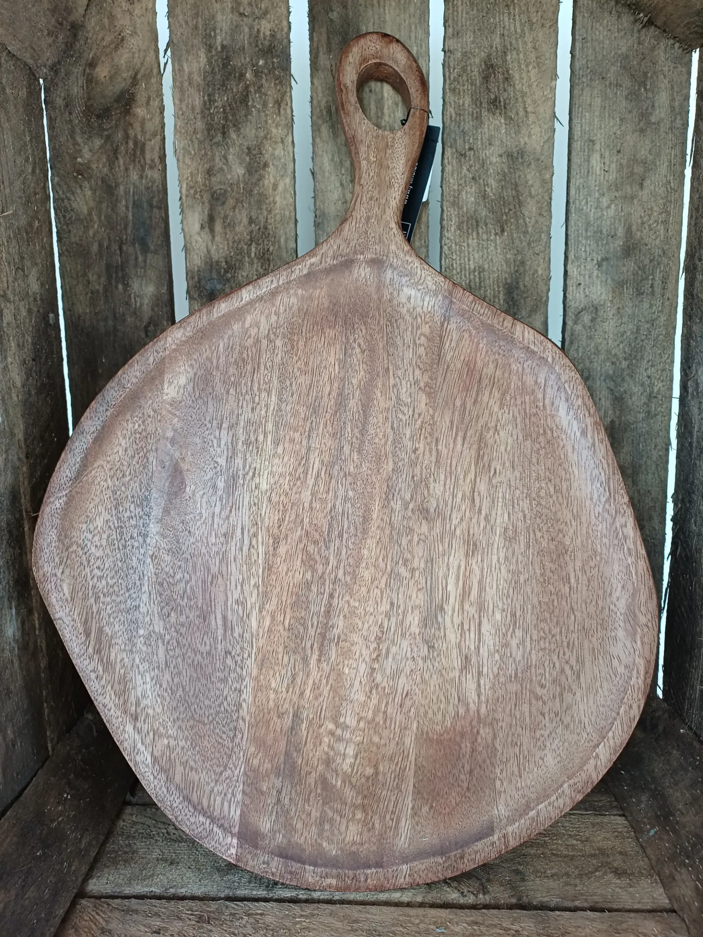 Plateau Goa Bois De Manguier Marron Medium