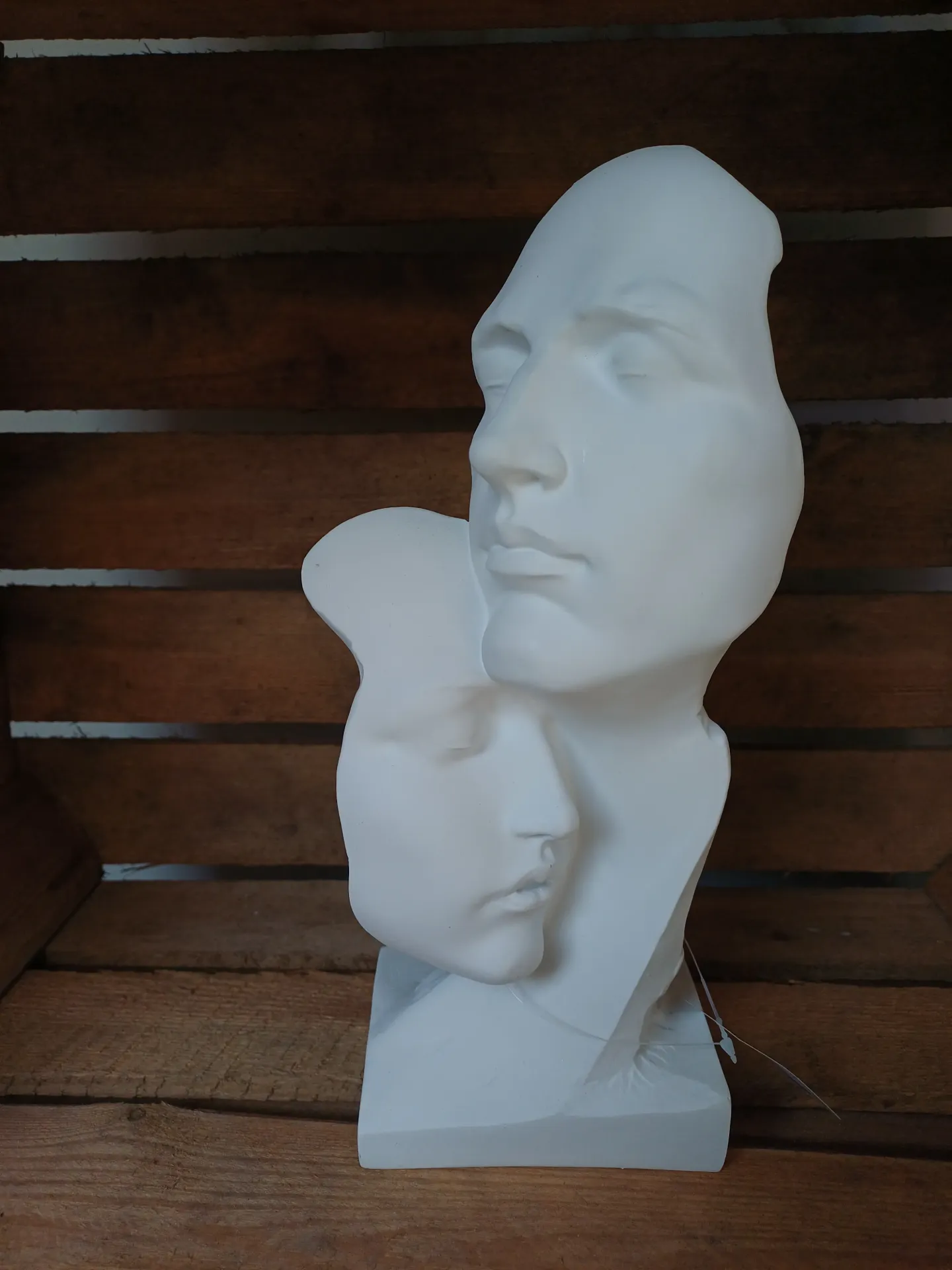 Visage en plâtre