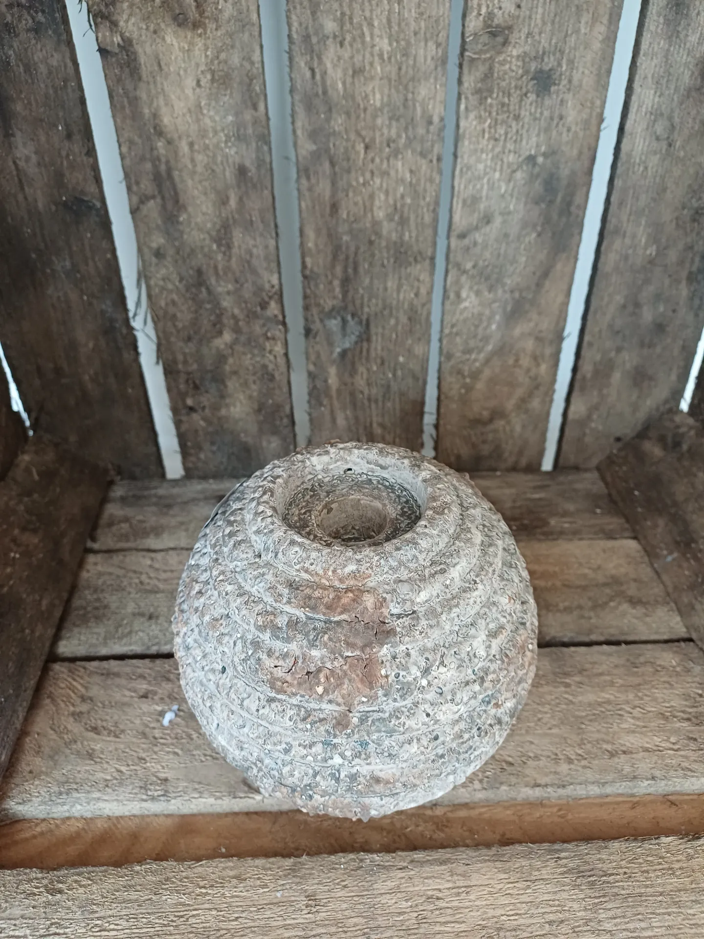 Chandelier Antique Rond Ciment Small