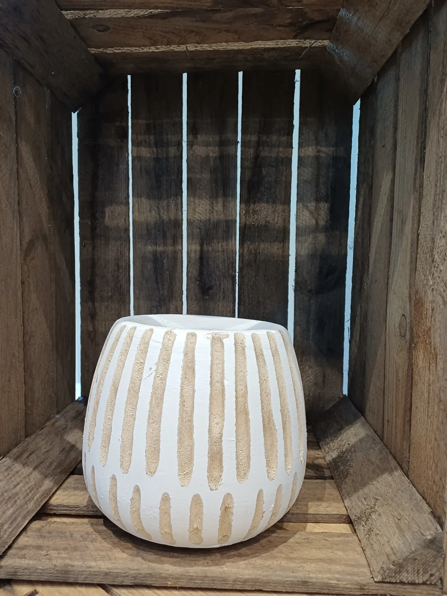 Pot Ying Bois Blanc Medium  H18cm
