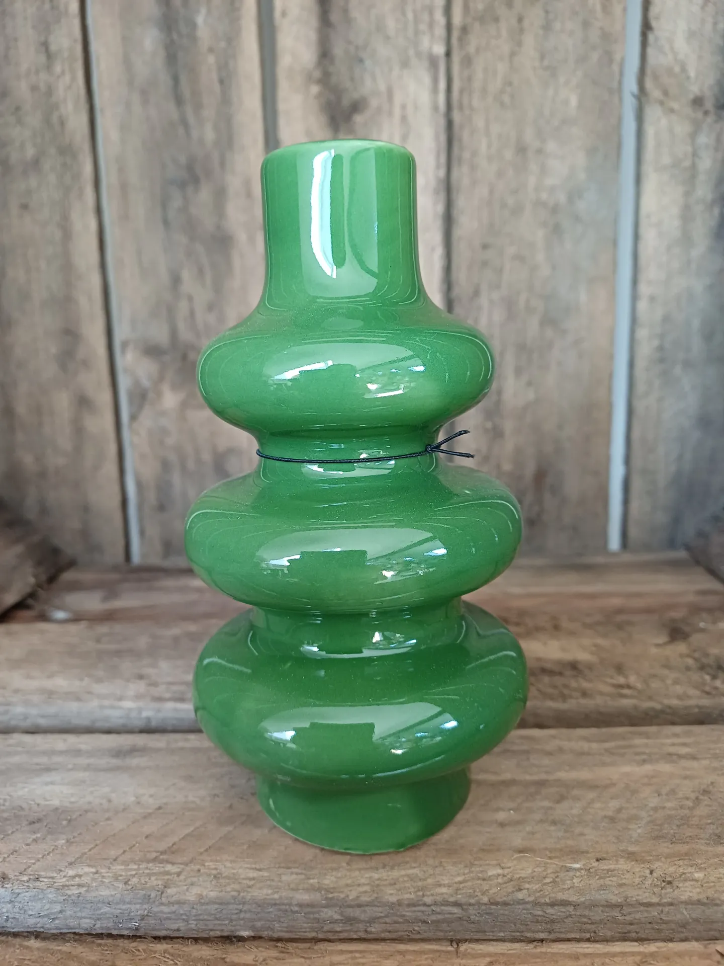 Vase Bouées Porcelaine Vert