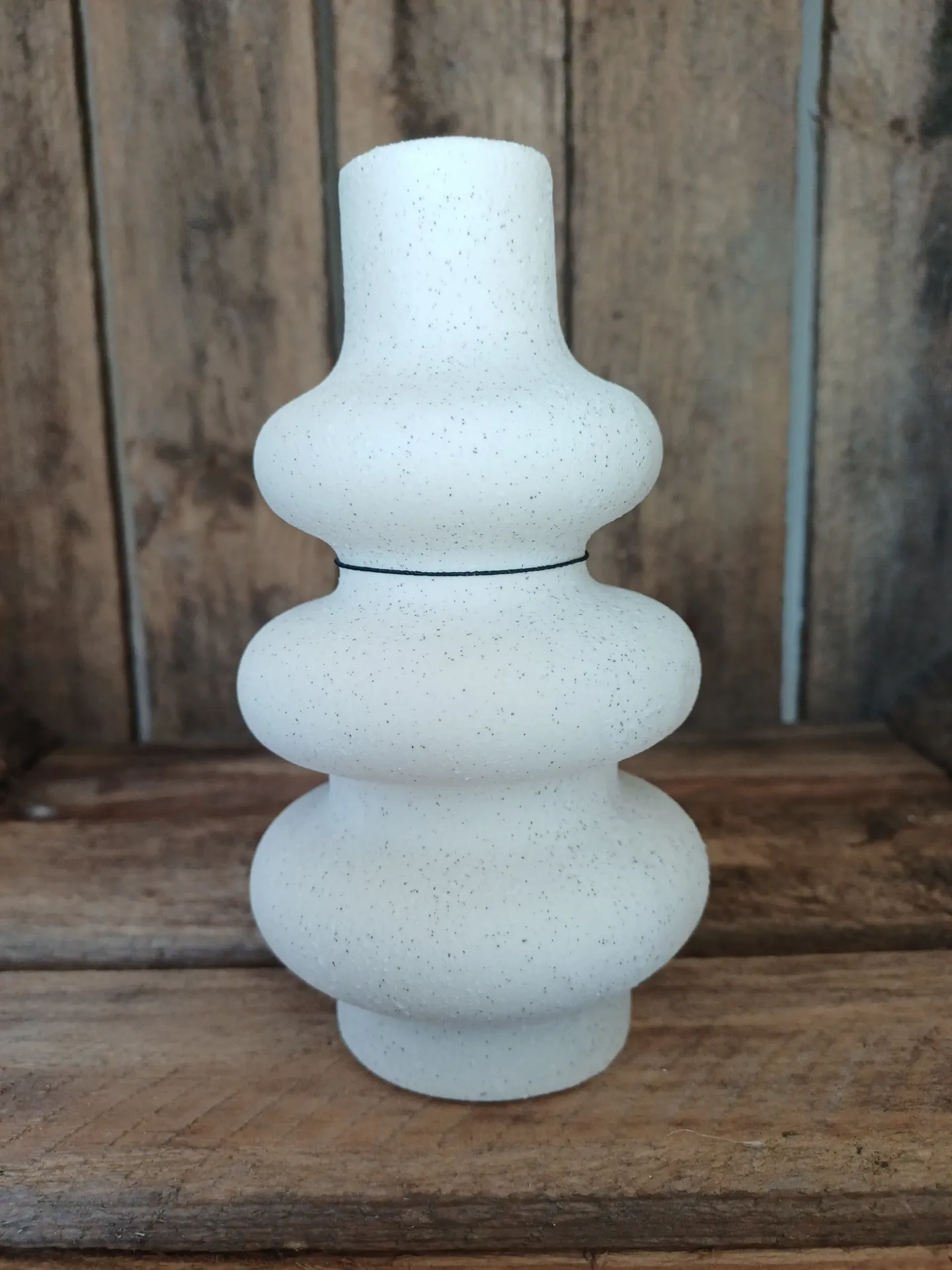 Vase Bouees Porcelaine Blanc